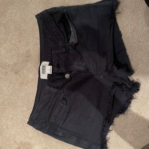 From Pink , Black Jean Shorts